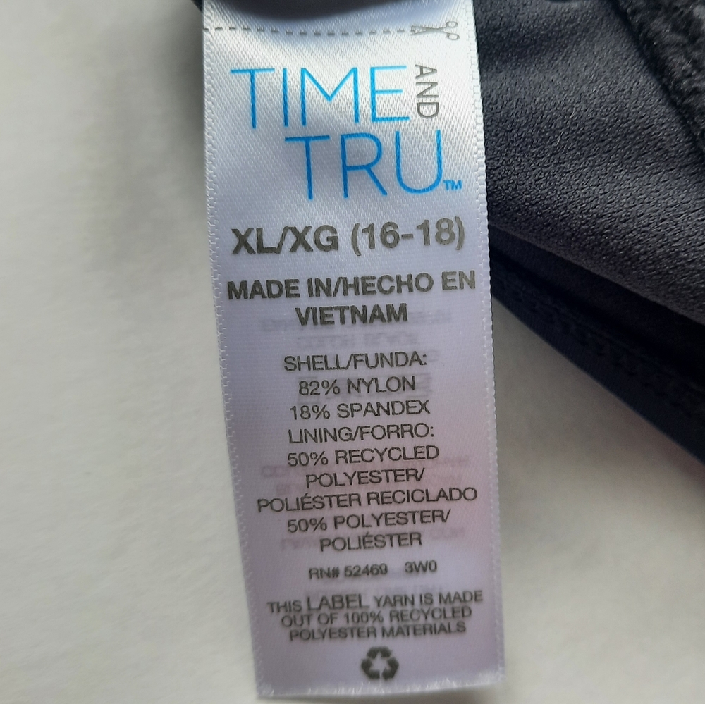Time and Tru | Shirred Sides Corset Back One Piece Swimsuit, Women's XL NWT - Picture 5 of 12